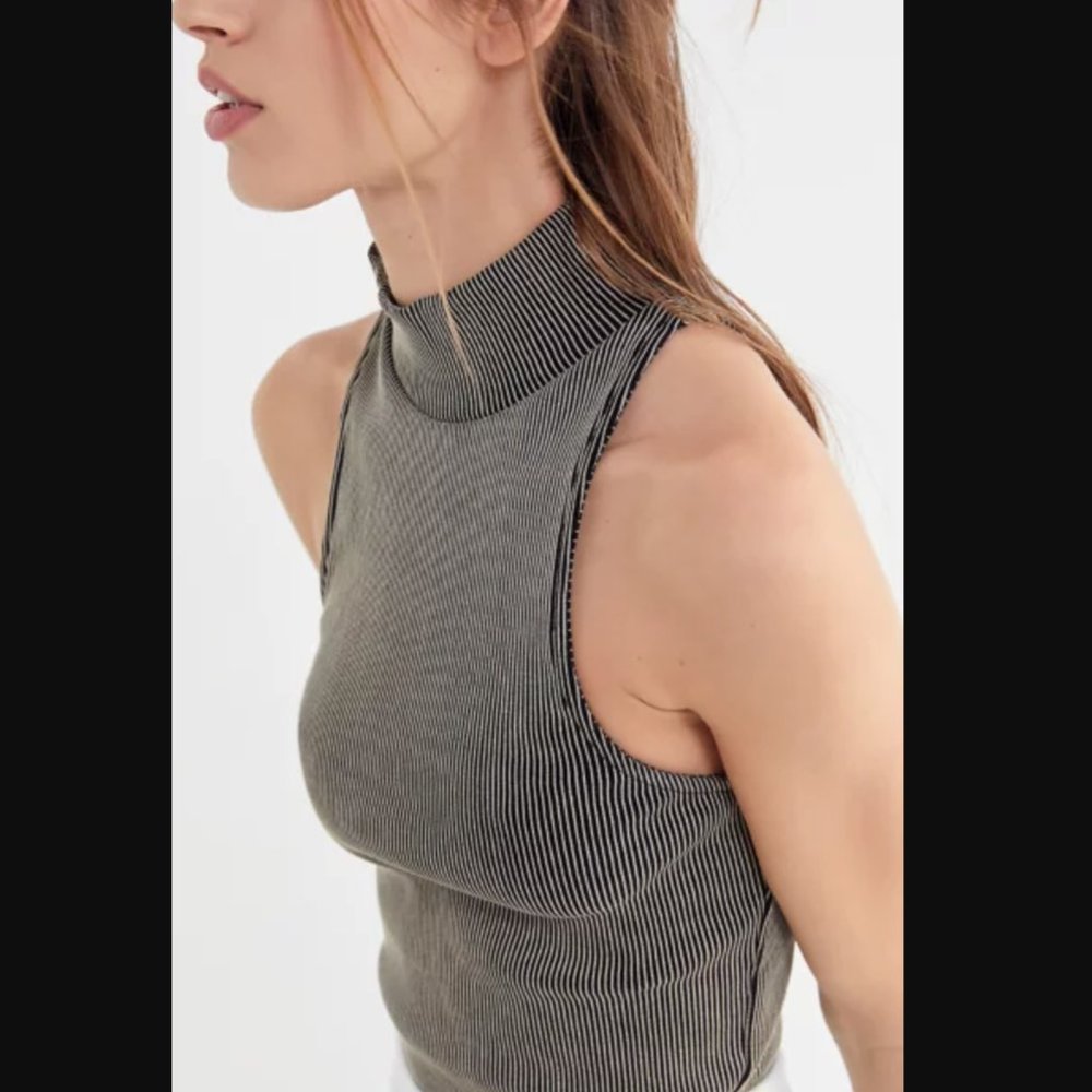UO ribbed mock neck tank top